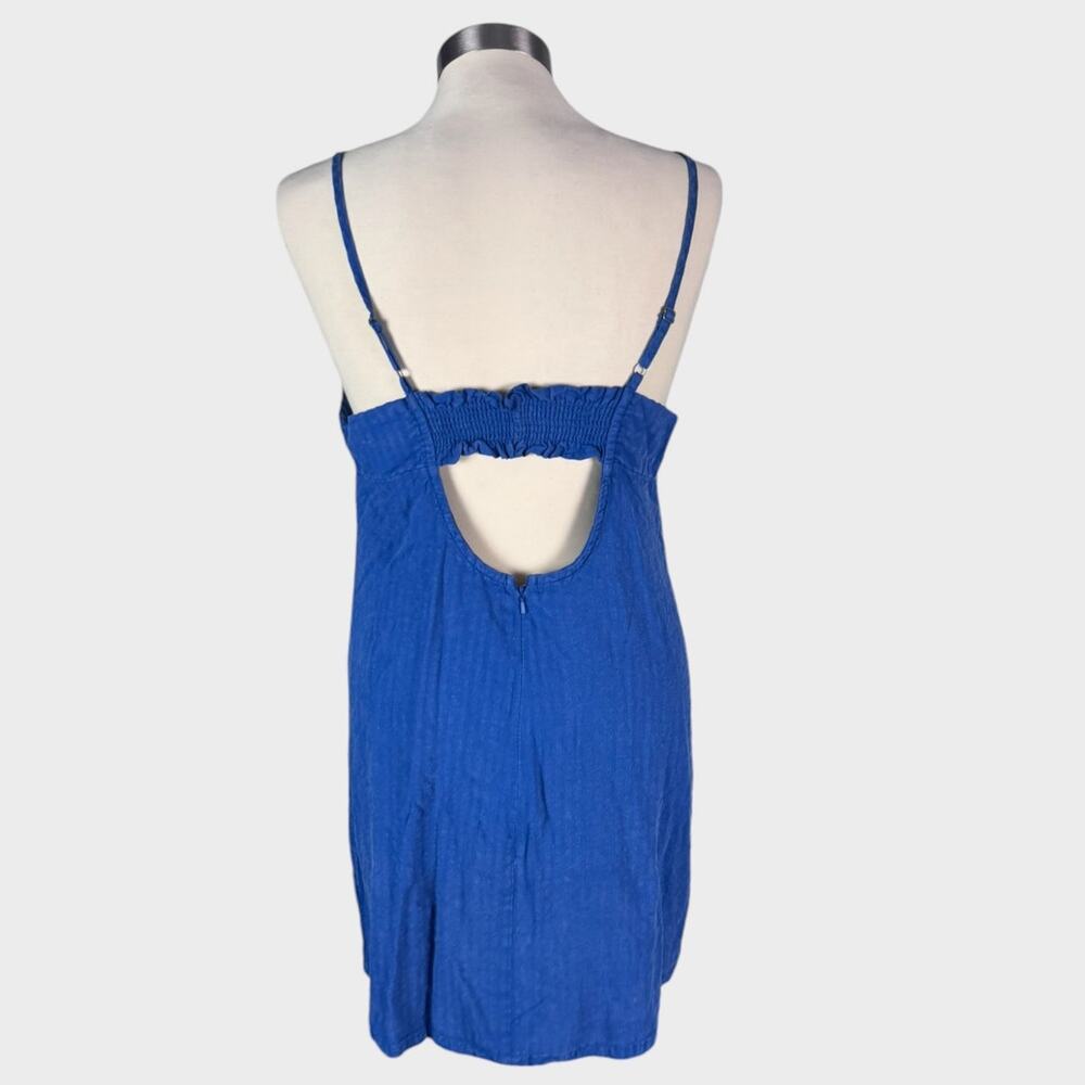 Wild Fable Womens Linen Blend Sundress Blue Large NEW NWT - Picture 4 of 10